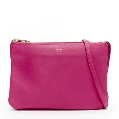 Pre-owned Leather celine-bags Celine Vintage , Pink , Dames