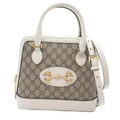 Pre-owned Leather gucci-bags Gucci Vintage , Beige , Dames