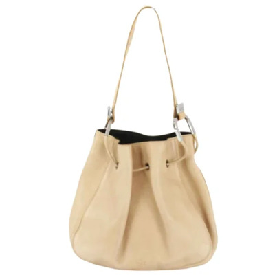 Pre-owned Leather gucci-bags Gucci Vintage , Beige , Dames