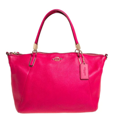 Pre-owned Leather handbags Coach Pre-owned , Pink , Dames