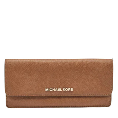 Pre-owned Leather wallets Michael Kors Pre-owned , Brown , Dames