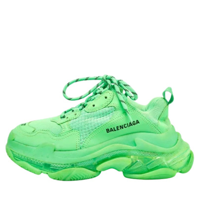 Pre-owned Mesh sneakers Balenciaga Vintage , Green , Dames