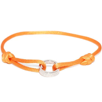 Pre-owned Metal bracelets Cartier Vintage , Orange , Dames