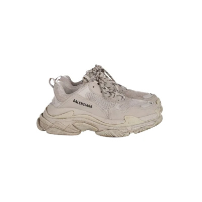 Pre-owned Polyester sneakers Balenciaga Vintage , Beige , Dames