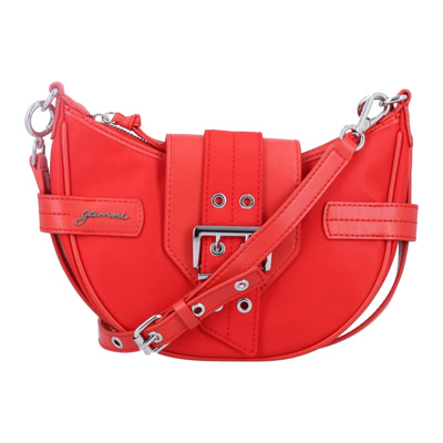 Rode Racing Handtas Bucky Kleine Tas Ganni , Red , Dames