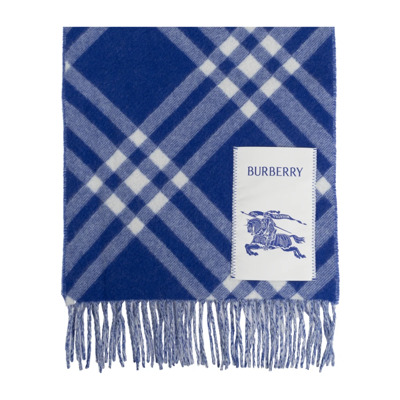 Sjaal met ruitpatroon Burberry , Blue , Unisex