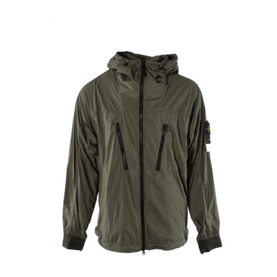 Skin Touch Nylon-TC Jas Groen Stone Island , Green , Heren