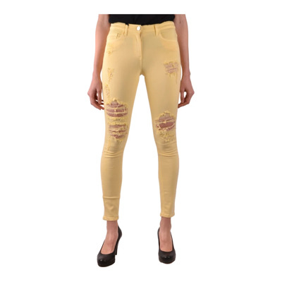 Slim Fit Jeans Elisabetta Franchi , Yellow , Dames