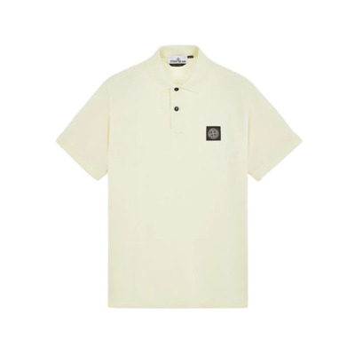 Slim Fit Polo Shirt 2Sc17 Stone Island , Beige , Heren