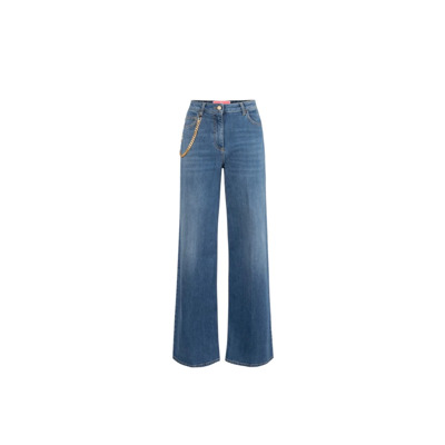 Stijlvolle Denim Jeans Elisabetta Franchi , Blue , Dames