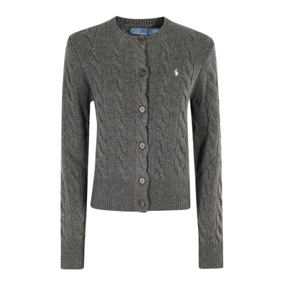 Stijlvolle Gebreide Cardigan Sweater Ralph Lauren , Gray , Dames