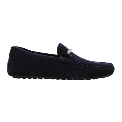 Stijlvolle Mocassin Loafers voor Mannen Hugo Boss , Blue , Heren