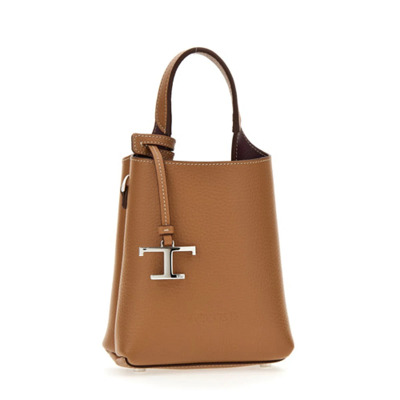 Stijlvolle tassen met telefoonvak en microfiber voering Tod's , Brown , Dames