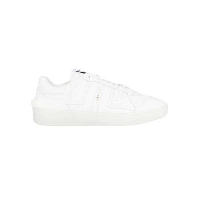 Suede Low-top Sneakers Lanvin , White , Heren