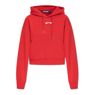 Sweatshirt met logo Jacquemus , Red , Dames