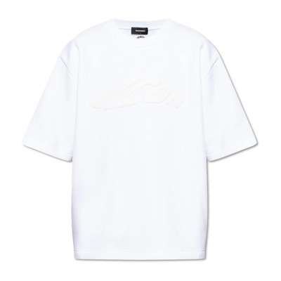 T-shirt met logo Dsquared2 , White , Heren