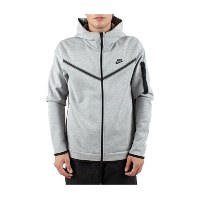 Tech Fleece Rits Hoodie Nike , Gray , Heren