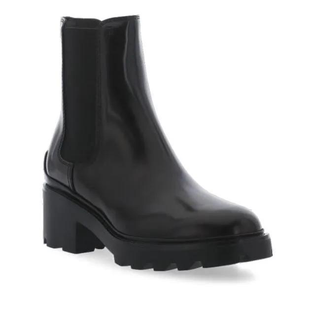 Tod's Boots & laarzen - Black Smooth Leather Boots Fo Woman in zwart