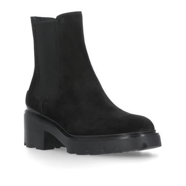 Tod's Boots & laarzen - Black Suede Leather Boots in zwart