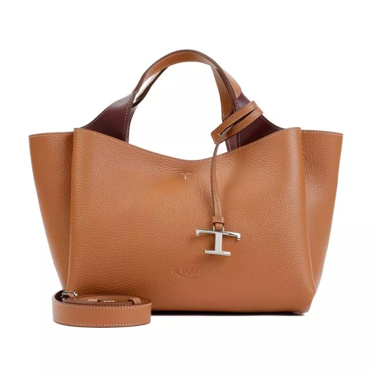 Tod's Crossbody bags - Bauletto Sacca Grained Leather Bag in bruin