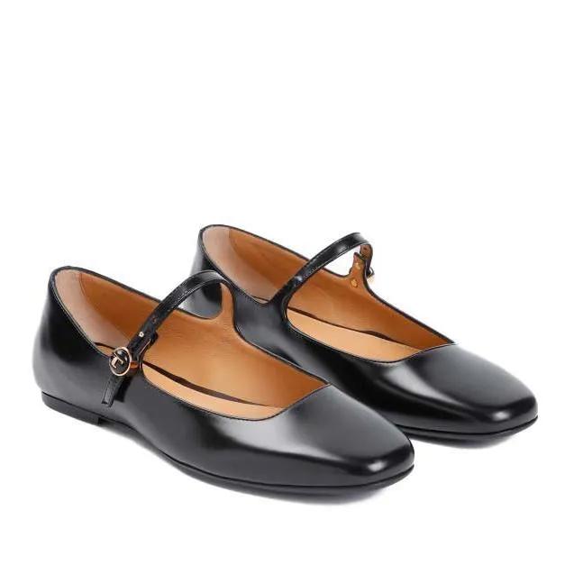 Tod's Loafers & ballerina schoenen - Calf Leather Ballerinas in beige