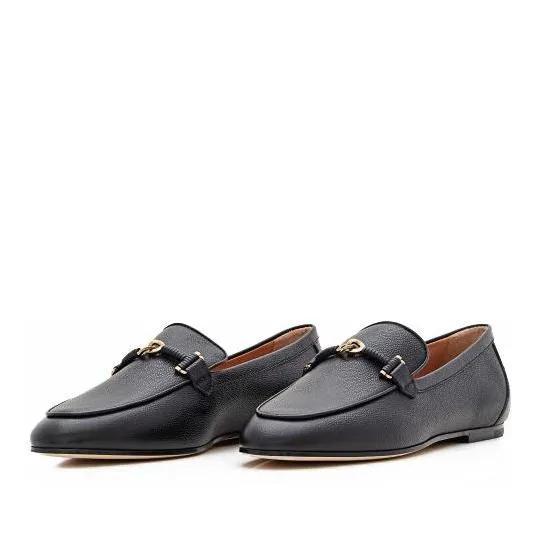 Tod's Loafers & ballerina schoenen - Flat Leather Loafers in zwart