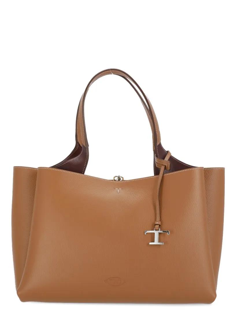 Tod's Shoppers - Leather Shoulder Bag in bruin