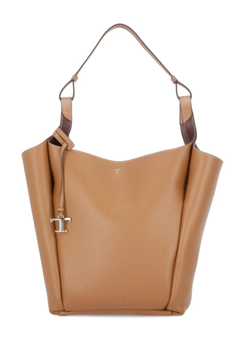 Tod's Shoppers - Leather Shoulder Bag in bruin