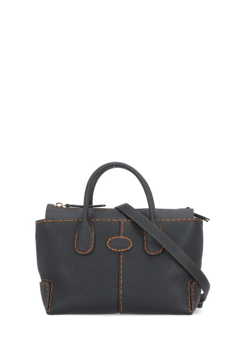 Tod's Shoppers - Leather Shoulder Bag in zwart