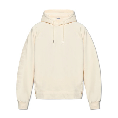 Typo hoodie met logo Jacquemus , Beige , Heren