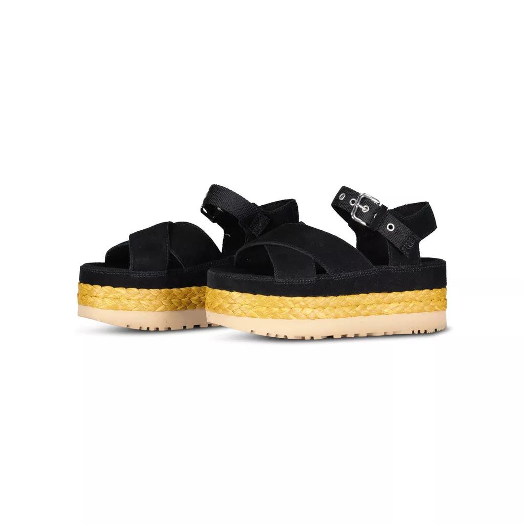 UGG Sneakers - Sandalen Aubry mit Nieten & Plateau-Sohle in zwart