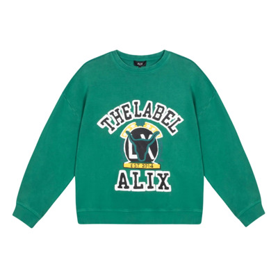 Vintage Gebreide Trui Alix The Label , Green , Dames