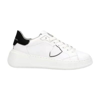 Witte Leren Sneakers Aw23 Philippe Model , White , Dames