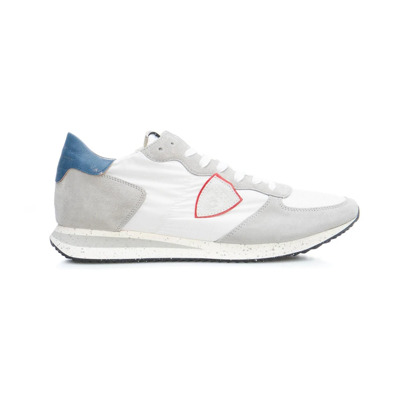 Witte Leren Sneakers voor Heren Ss23 Philippe Model , White , Heren