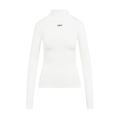 Witte Trui Chic Stijl Off White , White , Dames