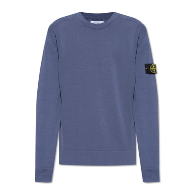 Wollen trui Stone Island , Blue , Heren