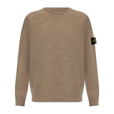 Wollen trui Stone Island , Brown , Heren