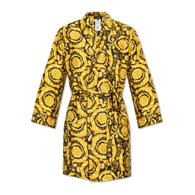 Zijden gewaad Versace , Yellow , Heren