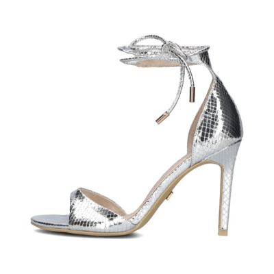 Zilver Metallic Hoge Hak Sandalen Josh V , Gray , Dames