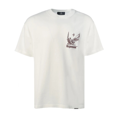 Zomer Spirits Wit Bedrukt T-shirt Represent , White , Heren