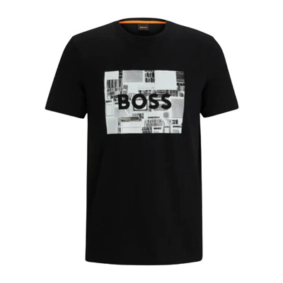 Zware Heren Tee Hugo Boss , Black , Heren