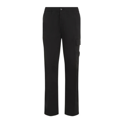 Zwarte Broek voor Mannen Aw24 Stone Island , Black , Heren