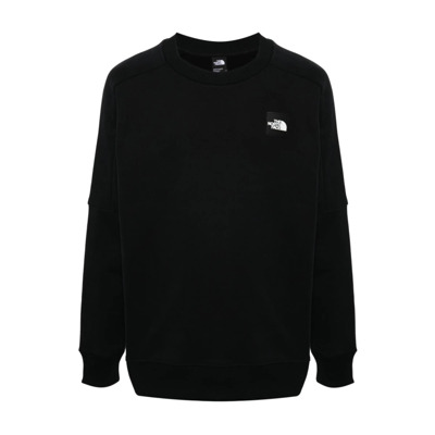 Zwarte Crew Neck Sweatshirt Katoen The North Face , Black , Heren