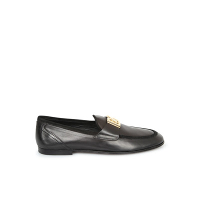 Zwarte Loafer Schoenen Elegante Iconische Stijl Dolce & Gabbana , Black , Heren