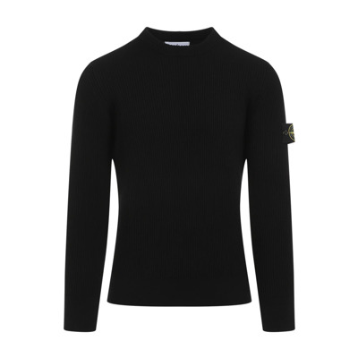 Zwarte Sweater Aw24 Herenmode Stone Island , Black , Heren