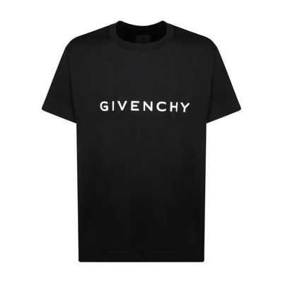 Zwarte T-shirts en Polos Collectie Givenchy , Black , Heren