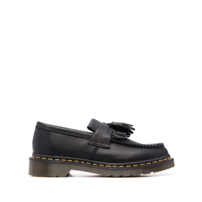 Zwarte leren kwast chunky loafers Dr. Martens , Black , Dames