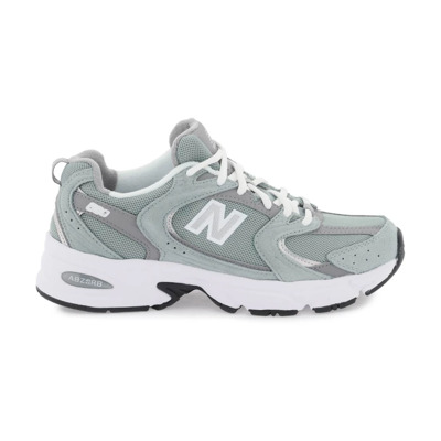 530 Sneakers met Mesh en Leren Inzetstukken New Balance , Green , Dames