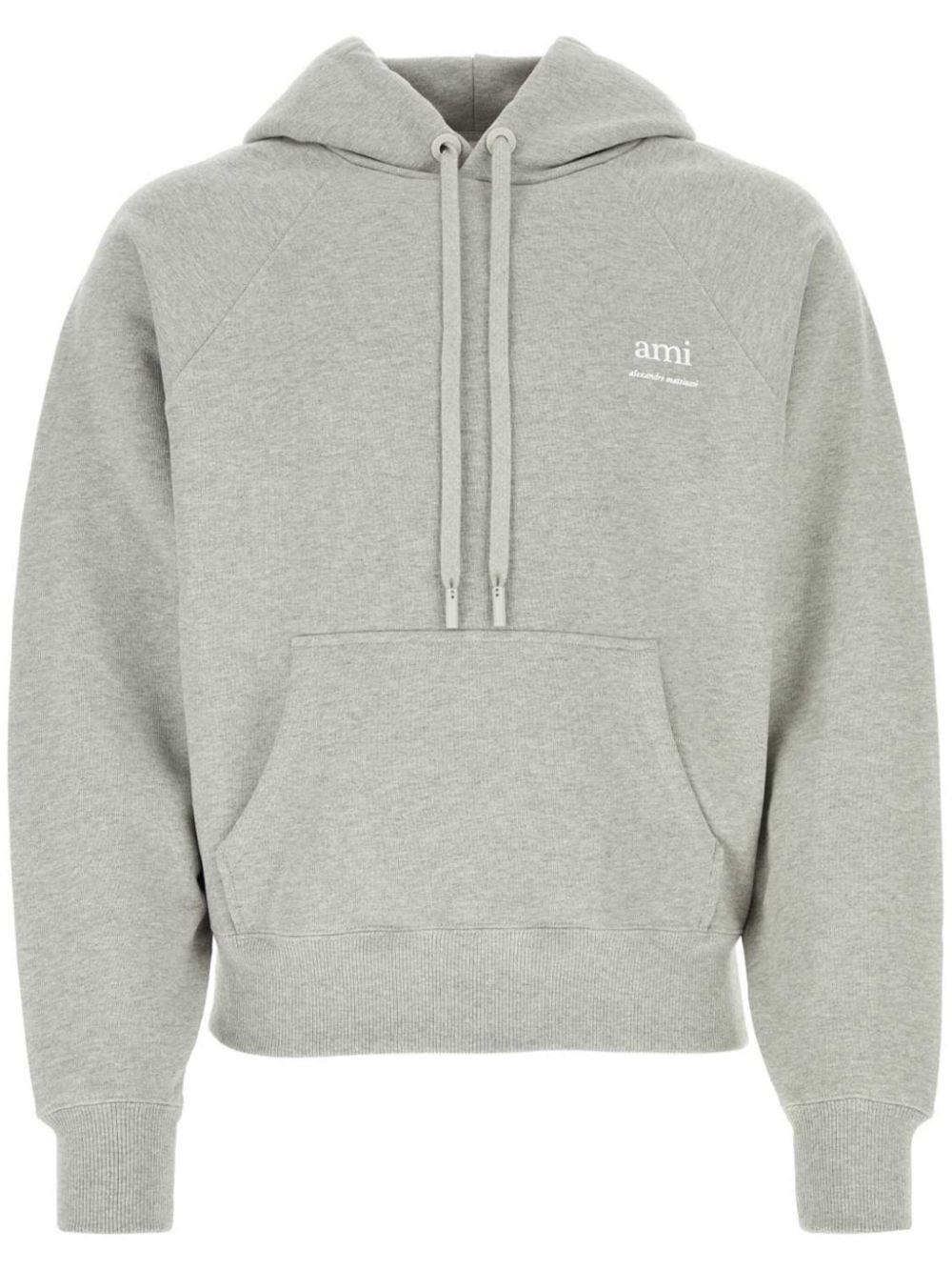 AMI Paris Hoodie met logoprint - Grijs