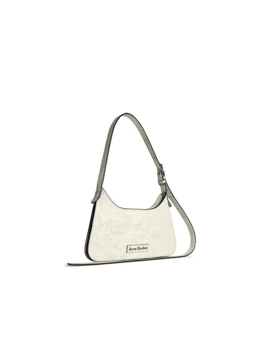 Acne Studios Shoppers - White Leather Bag in wit